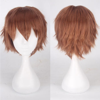 Light brown short cosplay costume wig only at Smart Wigs Adelaide SA